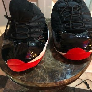 Jordan 11 bred slippers NEVER WORN
